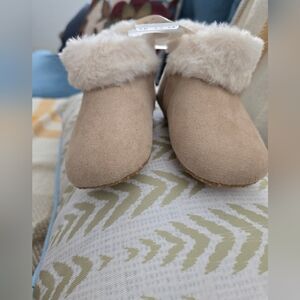 Old Navy  Tan Booties 18-24 Months